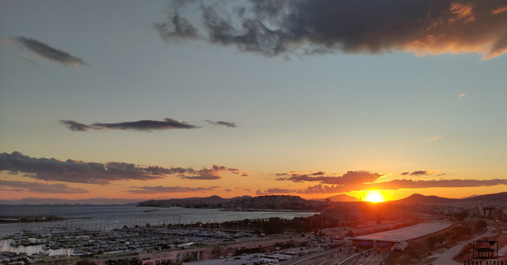 Sunset Athens: Stavros Niarchos Foundation Cultural Center