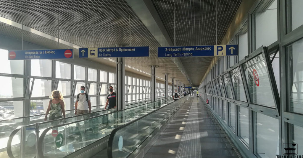 athens airport by metro