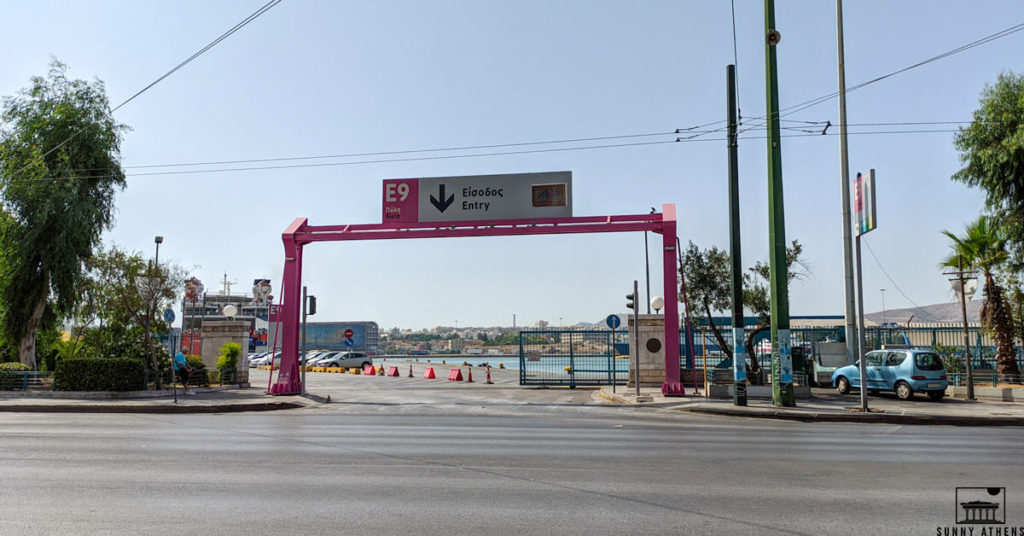 Gate E9 at Piraeus Harbor