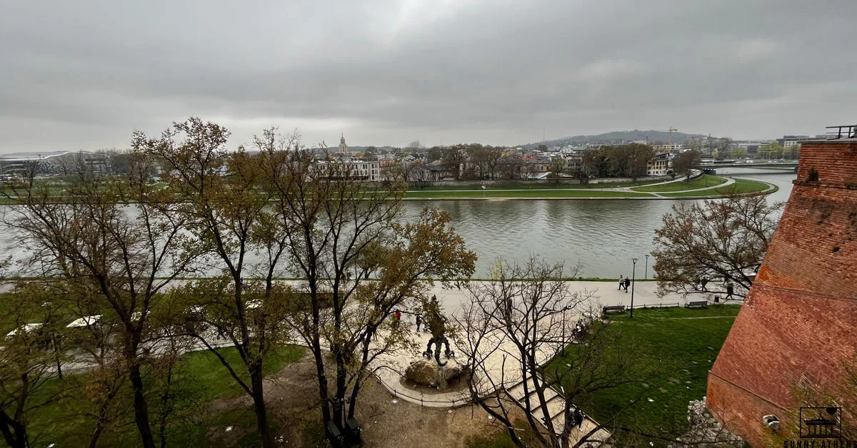 Smok Wawelski as seen from Wawel Castle