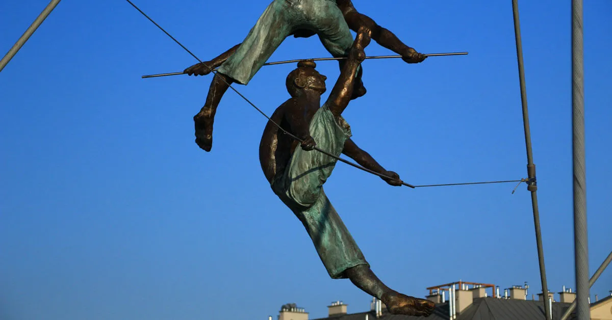 Statues on Father Bernatek's Bridge