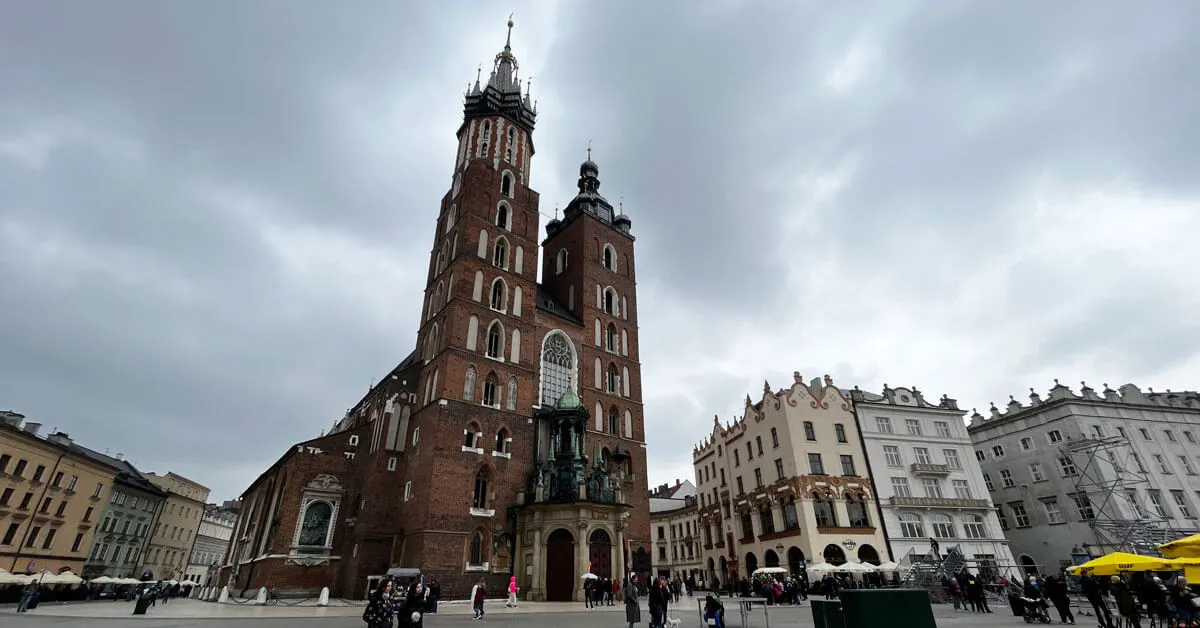 The main square of Old Town in Krakow