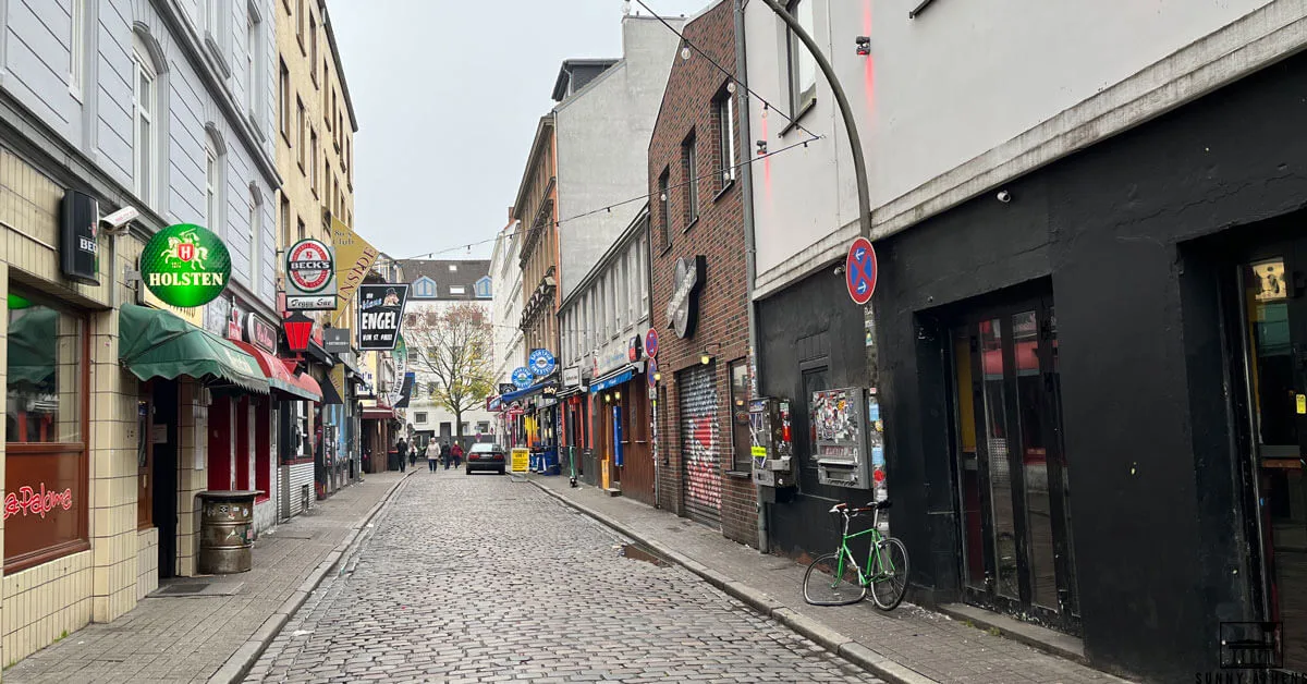 Street at Reeperbahn area