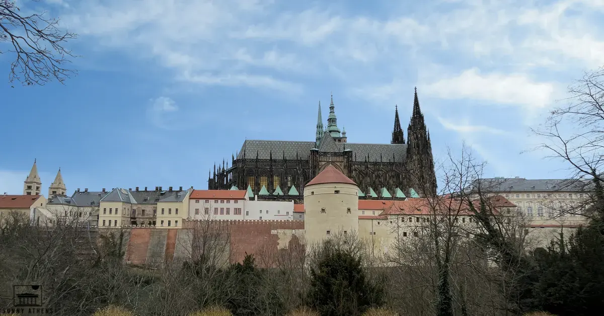 Side view of Prague's Castle