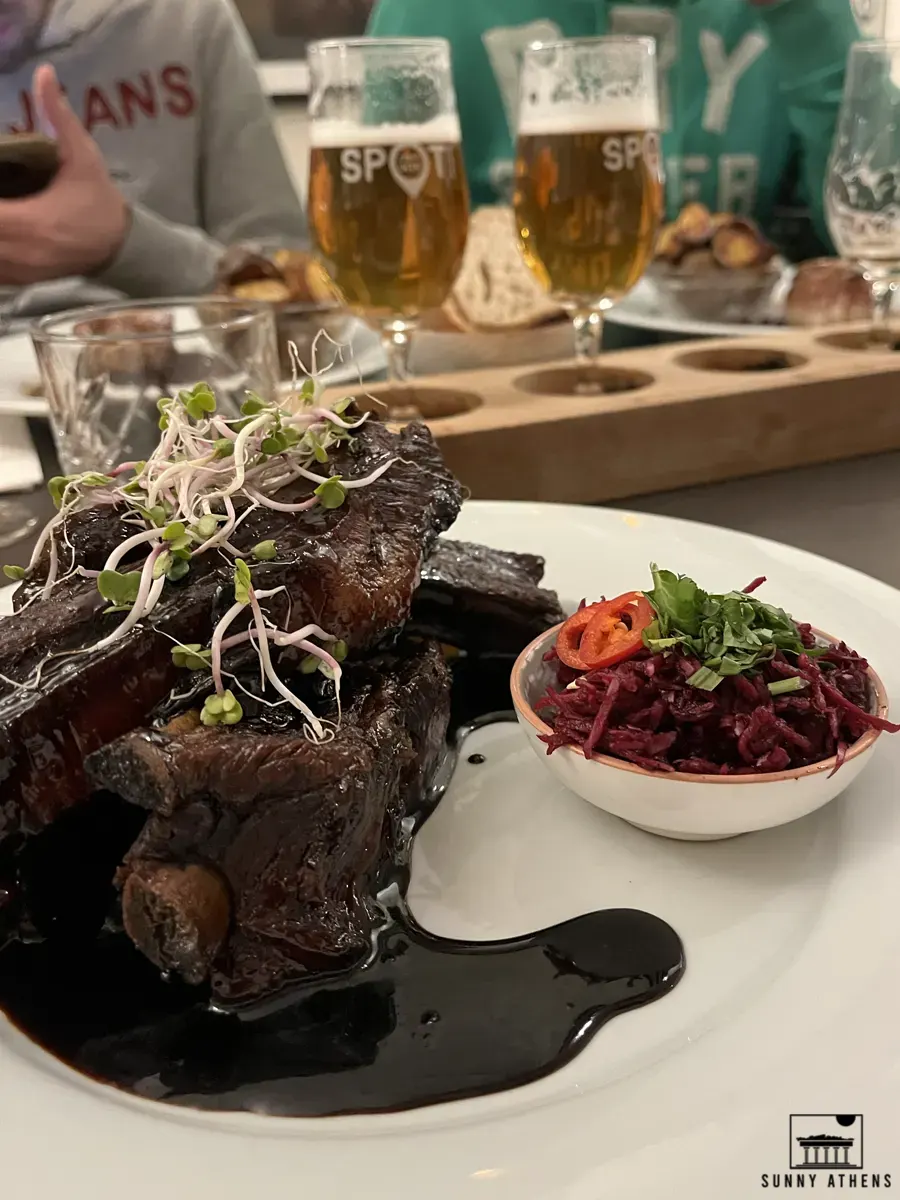 Traditional Czech food: ribs