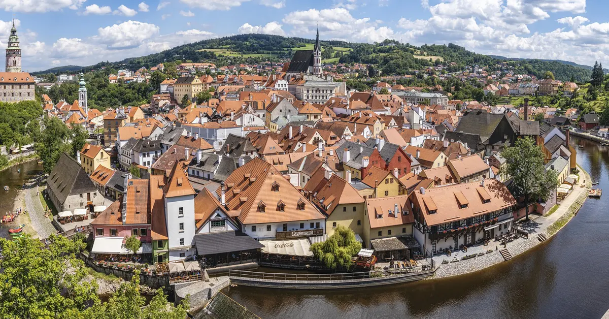 Panoramic view of Český Krumlov