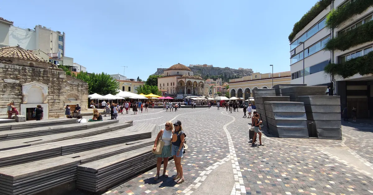 People at Monastiraki