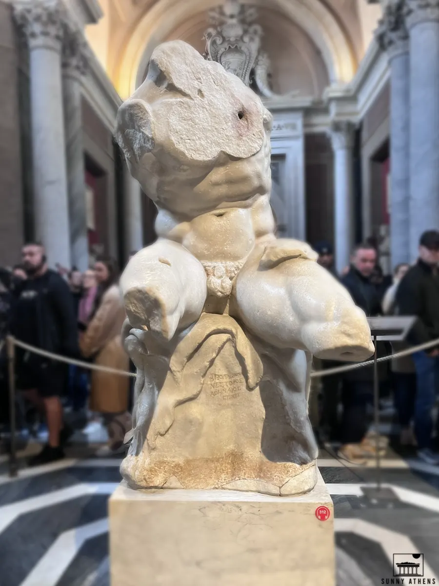 3 Days in Rome Itinerary: The Belvedere Torso in the Vatican Museums.