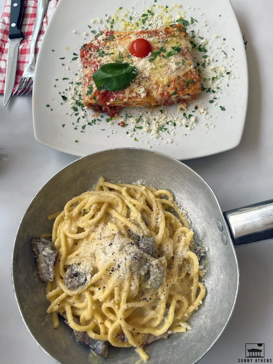 3 Days in Rome Itinerary: Lasagna and carbonara at Nannarella.