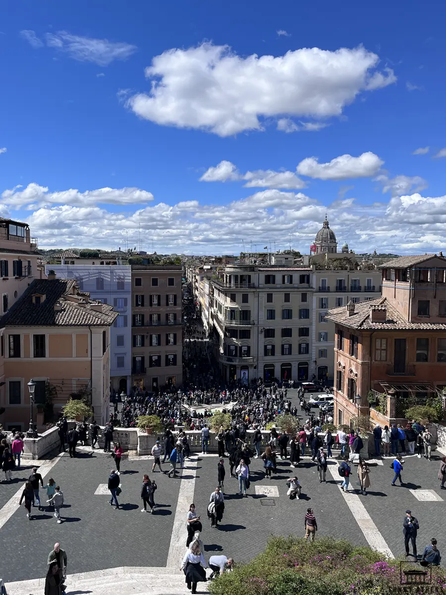 View of Spanish Square from Trinità dei Monti