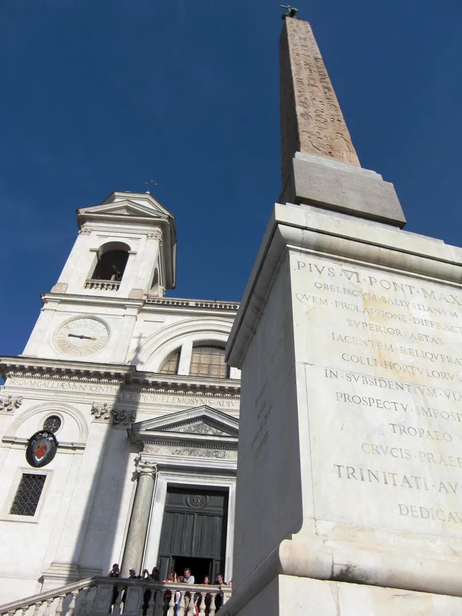 Exterior view of Trinità dei Monti