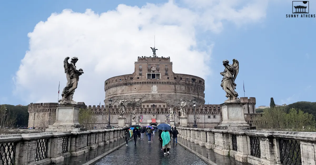 View of Castel Sant'Angelo from St. Angelo Bridge