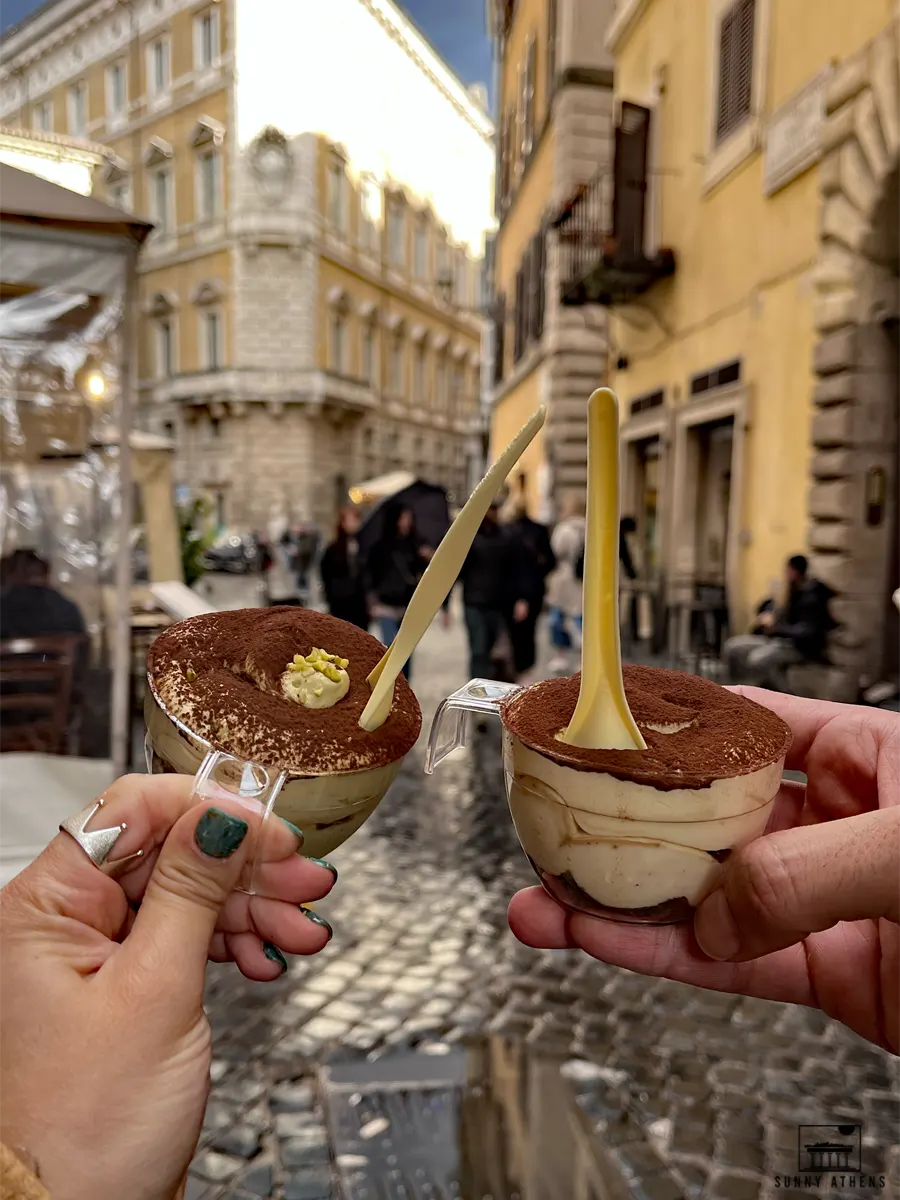 3 Days in Rome Itinerary: Tiramisu at Two Sizes