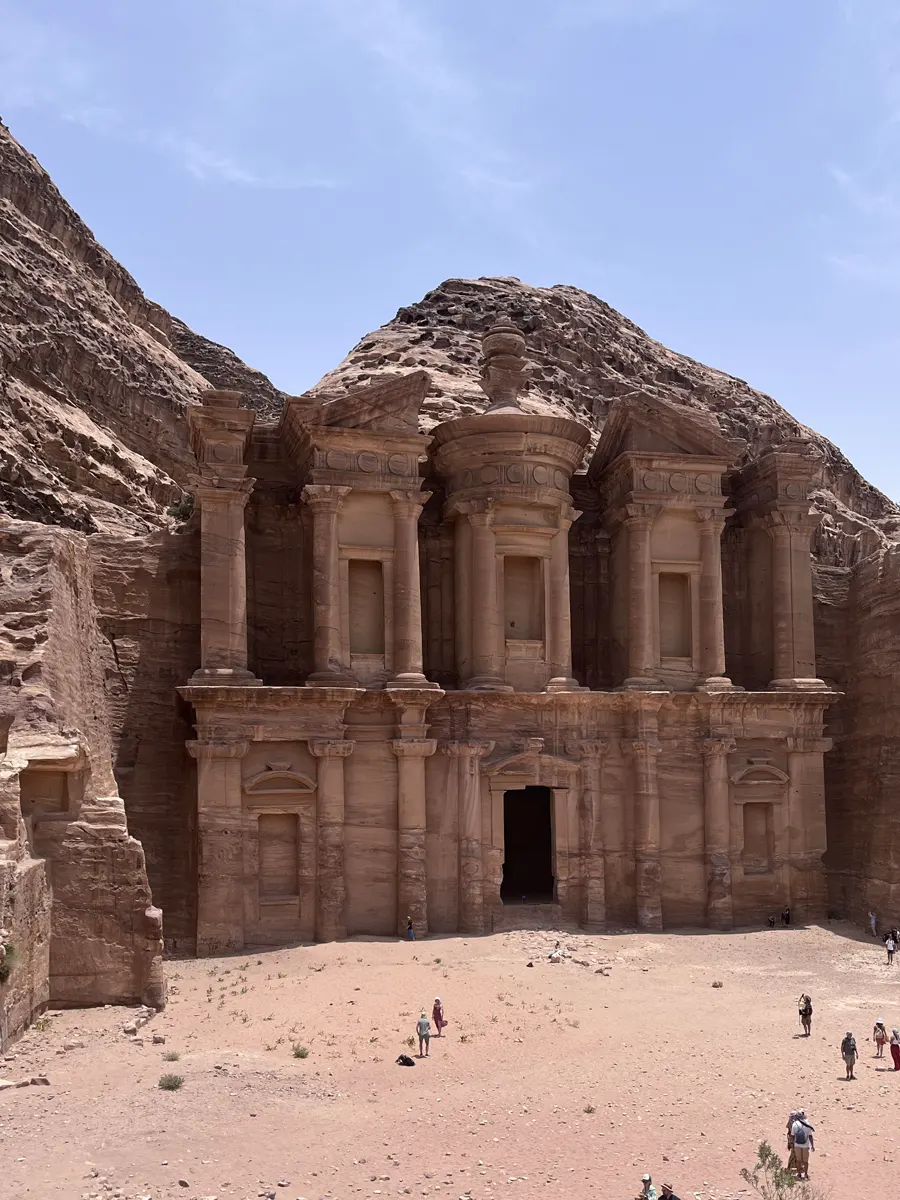 The iconic Monastery (Al-Deir) in Petra.