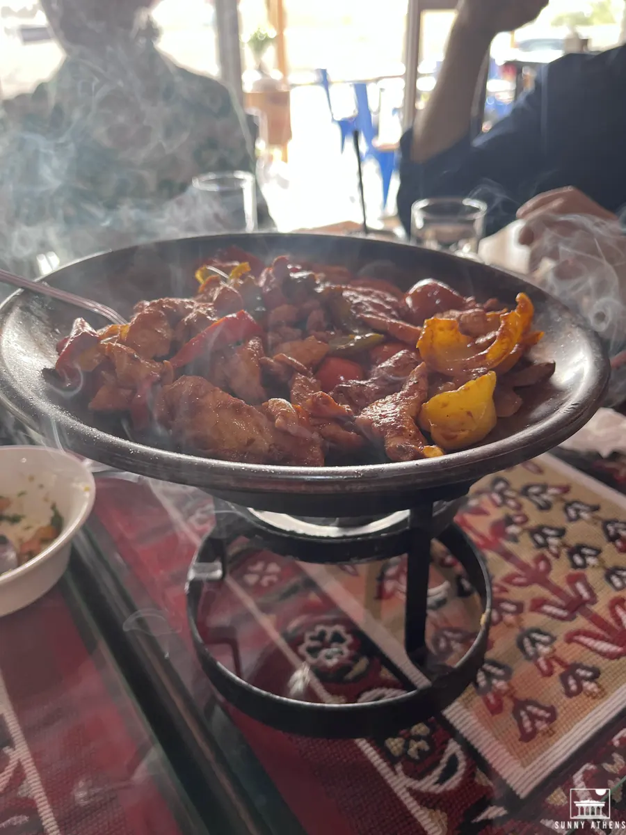 Our unforgettable dinner in Sajiat Al Janoob in Wadi Musa.