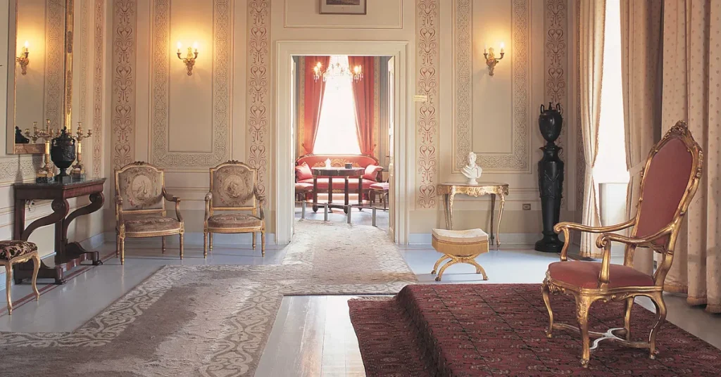 The hall of the throne in Athens City Museum known also as the Old Palace.