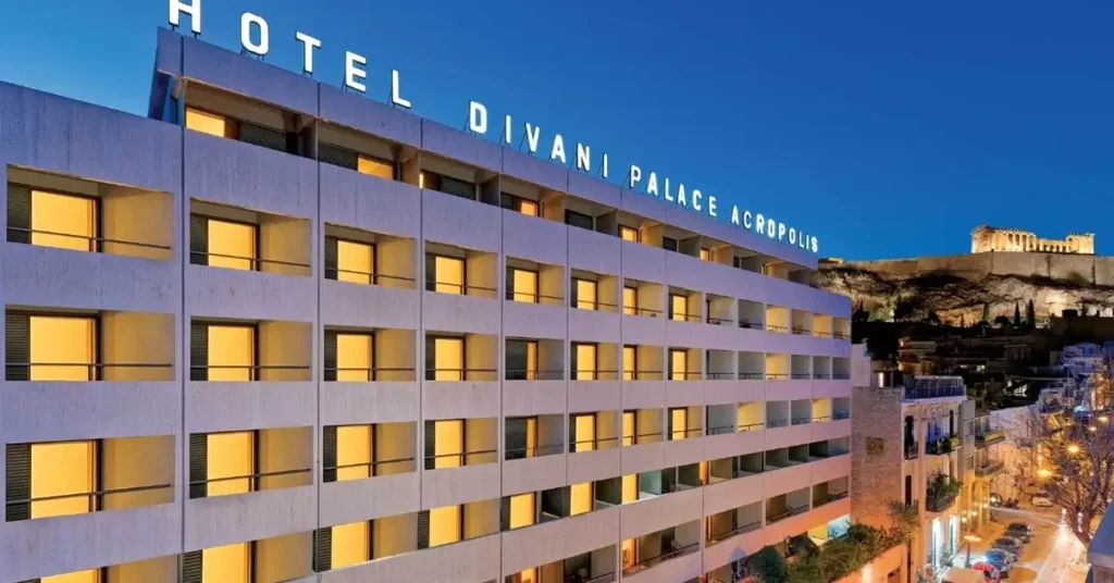 The building of Divani at Acropolis hotel in Athens