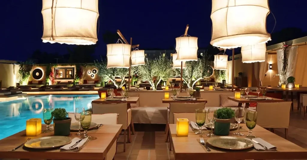 Malibar restaurant at The Margi Boutique Hotel Athens in Vouliagmeni