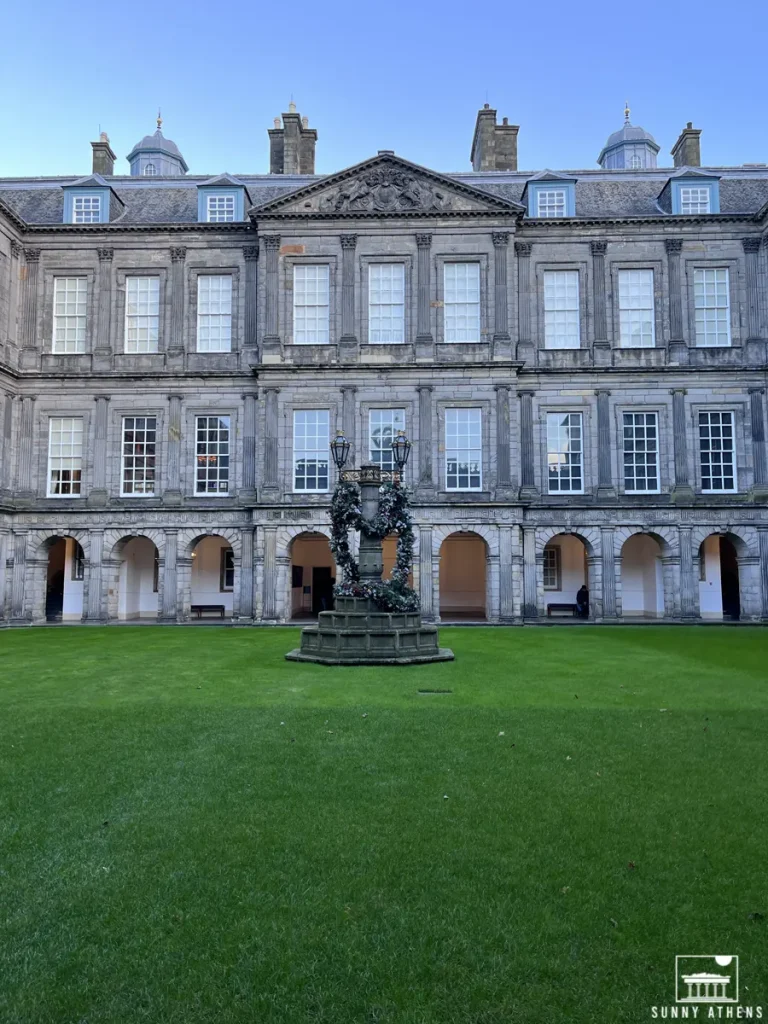 The Palace of Holyroodhouse on a clear day, a royal highlight on a 4 days in Edinburgh itinerary.