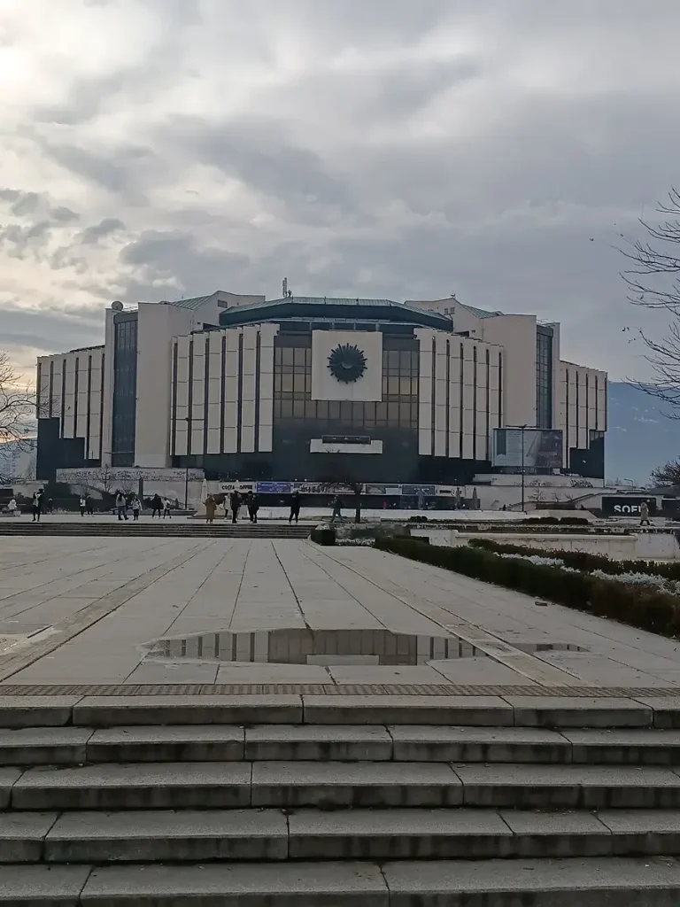 Panoramic view of the National Palace of Culture in Sofia, Bulgaria, the best place to start your 2 days itinerary.