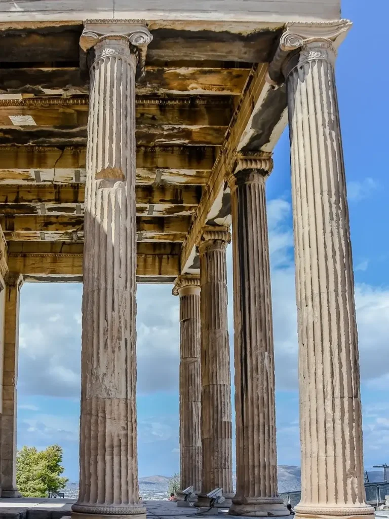 Acropolis myths and legends: perfectly symmetrical columns of the Parthenon.